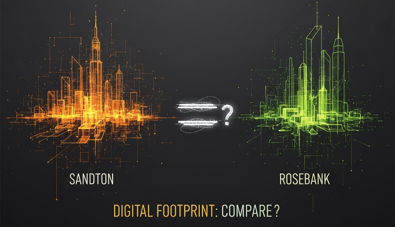 How Does Sandtons Digital Footprint Compare to Rosebanks